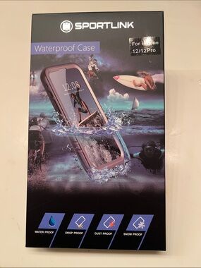 Sportlink Waterproof Case for iPhone 12/12 Pro - Blue